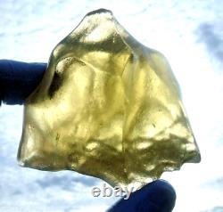 Échantillon d'impact de téktite de météorite en verre du désert libyen (850 ct) Gemme de haute qualité AAAAA