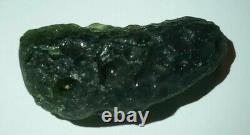 MOLDAVITE République tchèque Véritable météorite d'impact verte Tektite 69,5 carats