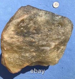 Météorite en verre de désert libyen, spécimen d'impact de tectite (30000 crt) Très grand 6 kg