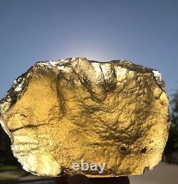 Météorite en verre du désert libyen Tektite impact échantillon (5400 crt) Très grand (1 Kg)