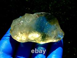 Météorite en verre du désert libyen Tektite impact spécimen (320 crt) Dimples Super AAAA