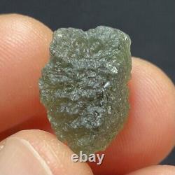 Moldavite naturel de République tchèque 2.95g Tektite verte, Impact de météorite