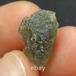 Moldavite naturel de République tchèque 2.95g Tektite verte, Impact de météorite