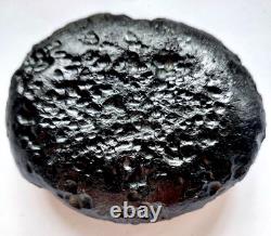 SUPER GRANDE TEKTITE 1 289 ct. TAILLE RARE IMPACT DE MÉTÉORITE ASTÉROÏDE NATUREL #67328