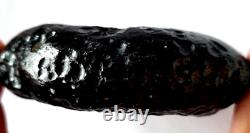 SUPER GRANDE TEKTITE 1 289 ct. TAILLE RARE IMPACT DE MÉTÉORITE ASTÉROÏDE NATUREL #67328