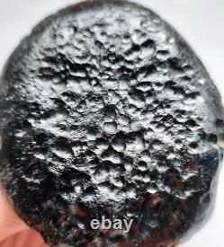 SUPER GRANDE TEKTITE 1 289 ct. TAILLE RARE IMPACT DE MÉTÉORITE ASTÉROÏDE NATUREL #67328