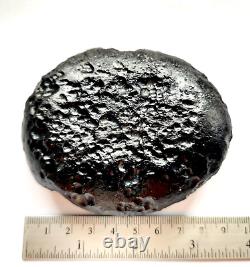 SUPER GRANDE TEKTITE 1 289 ct. TAILLE RARE IMPACT DE MÉTÉORITE ASTÉROÏDE NATUREL #67328