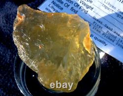 Specimen d'impact de météorite en verre du désert libyen (400 crt) Super Gem AAAA