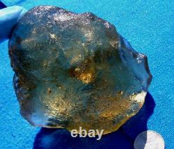 Spécimen d'impact de téktite de météorite en verre du désert libyen (2055 crt) Super Gem AAAA+