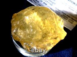 Spécimen d'impact de téktite de météorite en verre du désert libyen (540 crt) Super Gem AAAA