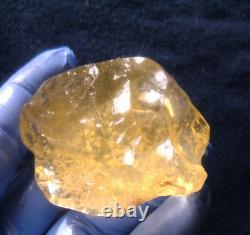 Spécimen d'impact de téktite de météorite en verre du désert libyen (540 crt) Super Gem AAAA