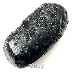 Tektite indochinite roche spatiale impactite de météorite impact pierre 147 g bar