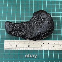 Tektite indochinite roche spatiale impactite de météorite pierre d'impact 143 g rare