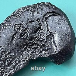 Tektite indochinite roche spatiale impactite de météorite pierre d'impact 143 g rare