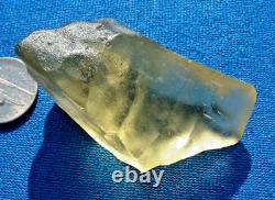 Verre de désert libyen météorite Tektite impact Cintamani (300 ct) Gemme jaune en creux