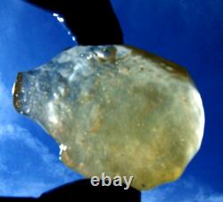 Verre de météorite de la désert libyen Tektite impact Dimples (460 crt) Gemme plate douce