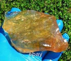 Verre de météorite de la libye Tektite impact spécimen (955 crt) Très rare orange