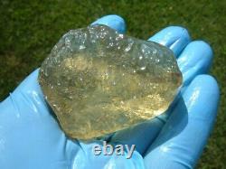 Verre de météorite du désert libyen spécimen d'impact de tectite (425 crt) Super Gem AAAAA