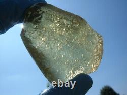 Verre de météorite du désert libyen spécimen d'impact de tectite (425 crt) Super Gem AAAAA